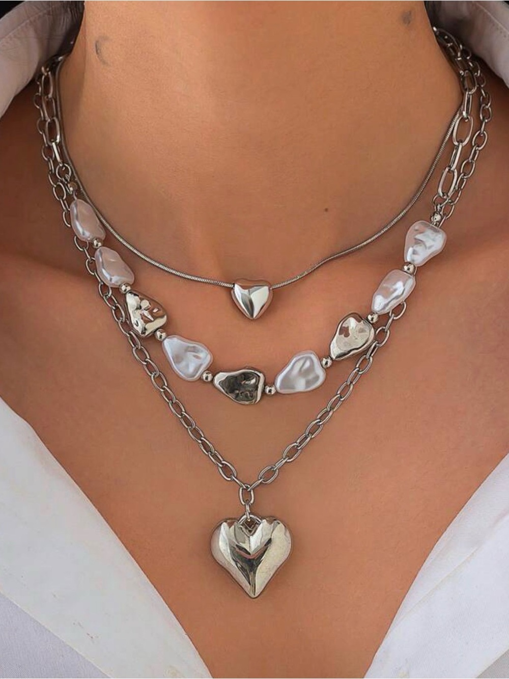 Heart On - Silver 🖤